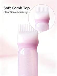 Hair Dye Applicator Bottle With Comb Nozzle, Root Dyeing Comb Bottle With Scale Markings, Reusable Salon And Home Hair Dyeing Bottle - A - View 4