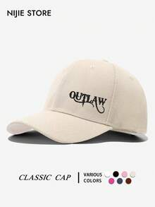 1 buah Topi Baseball Vintage Washed dengan Motif Huruf "OUTLAW", Topi untuk Pakaian Sehari-hari, Perlengkapan Penting Musim Panas, Topi Baseball untuk Perjalanan Luar Ruangan dan Olahraga, Ringan dan Nyaman, Menyerap Keringat, Bernapas, dan Melindungi dari Sinar Matahari, Cocok untuk Penggunaan di Jalanan dan Kehidupan Sehari-hari - A - View 12