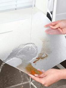 1 Roll Cabinet Liner, Moisture-Proof Heat-Resistant Non-Slip Drawer And Tabletop Mat, Waterproof Oil-Proof Dust-Proof, Suitable For Cabinets Drawers Refrigerator, Easy To Clean, Kitchen Countertop Furniture Storage Mat - Multicolor - View 6