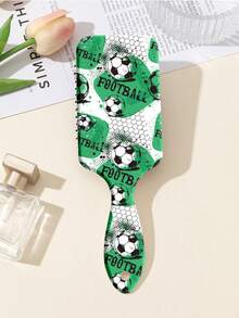 1 buah Sisir Bantalan Udara Motif Piala Dunia Sepak Bola, Sikat Pijat Kulit Kepala untuk Menata Rambut, Hadiah - MultiWarna - View 12