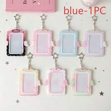Angel Wing Acrylic Card Holder, High Aesthetic, Portable, With Star-Shaped Chain And Bow Decoration, Can Store Small Cards And IDs, Suitable For Carrying, Desktop Display, Christmas Gifts, Back To School - Card Sleeve - View 12