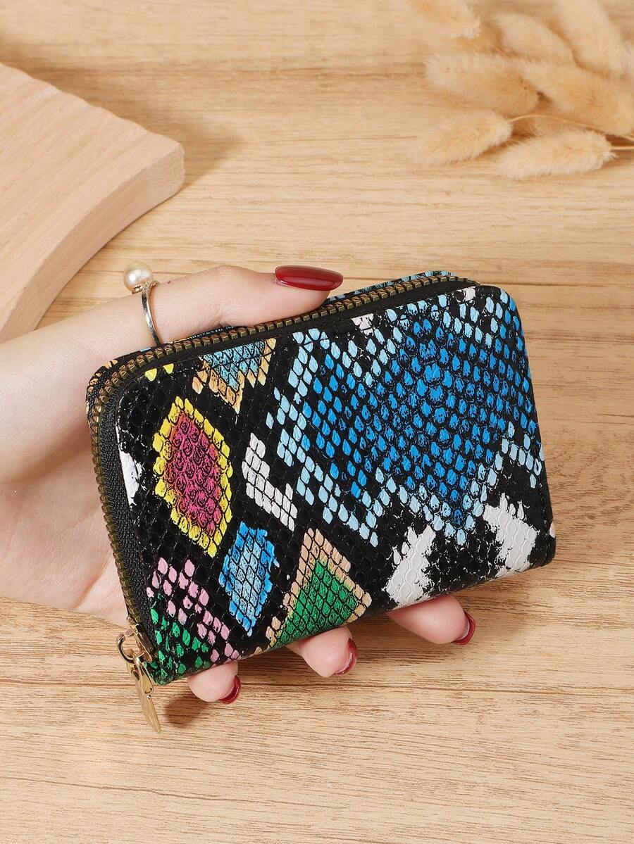 Fashionable Printed Credit Card Storage Bag, Portable Universal Card Holder, Card Storage, Perfect For Outdoor, Travel, And Back To School Use - Multicolor - View 1