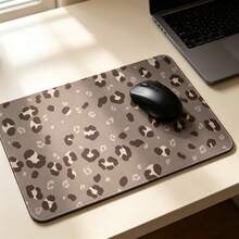 XXL Large Mouse Pad For Desk, Extended Keyboard Mouse Mat For Computer Office, Big Mouse Pad With Stitched Edges, Gaming Brown Leopard Print - View 5