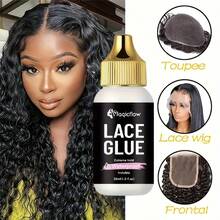 Magicflow 3PCS Waterproof Lace Wig Glue Install Kit - Strong Hold, Invisible Glue, Fast Dissolving Glue Remover & Non-Slip Grip Hair Band, No Scalp Injury, No Residue Hair Adhesive For Women Or Man - 3PCS - View 6