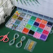 Mixed Color Small Bead Jewelry Handmade Set Box, DIY Phone Chain Bracelet Ring Weaving Material, DIY Creative Craft Gift (Color Differences May Exist Between Different Bead Batches, Subject To Actual Product) - Multicolor - View 4