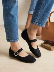 Women Flats - Black - View 2
