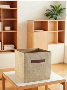PH PRENDI HOME 1PC 30X30X30 Jute Lidless Box Toy Basket - Laundry Basket - Bathroom Organizer - Storage Organizer - Storage Box - Beige - View 4