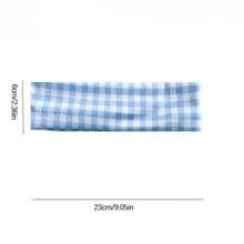SANDA Gingham Wide Headband, Classic Plaid Pattern, Stretchy Hair Band, Stylish Hair Decor For Daily Outfit, Workout And Travel Occasions - Multicolor - View 5