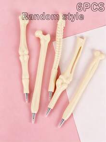 Creative Bone-Shaped Pens With Various Designs, Including Realistic Bone-Shaped Ballpoint Pens And Skull Finger Designs. These Unique Gel Pens Feature Black/Blue Refills, Durable Metal Tips, And Are Compact And Innovative, Making Them Suitable For Doctors And Nurses. Perfect As A Halloween Gift, Holiday Present, Or Gift For Friends. - A - View 15