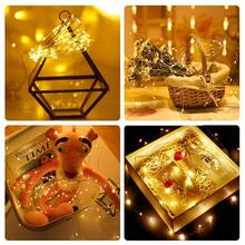 Solar Outdoor Twinkle Garland Lights, Warm Soft Lighting, Auto Sensor, Waterproof Construction, Perfect For Backyard Dinner, Lawn, Balcony And Festival Decor - Copper Wire String Lights - View 11