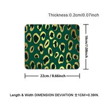 Large Gaming Mouse Pad, Computer Mouse Mat, Funny Desk Pad Protector Decoration, Big Cute Desk Pad, Non-Slip Base Luxury Green Gold Leopard - View 16