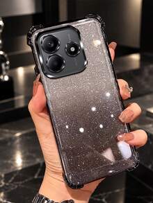 MewTrek 奢華電鍍手機殼 夏季新款時尚矽膠防震保護軟殼，適用於 iPhone、 Galaxy、小米、華為 Honor Reno，男士/女士 2026 - 黑色 - 查看 3