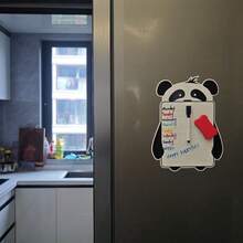 1 Set Panda Shaped Magnetic Refrigerator Calendar And Magnetic Whiteboard Marker, Both Can Be Attached To Refrigerator Surface For Convenient Storage And Retrieval - Monthly And Weekly Planning Writing Areas, Reusable Kitchen Planning Whiteboard, Includes Refrigerator Magnets And Magnetic Markers, Suitable For Scheduling, Reminders, Shopping Lists, Functional Design | Magnetic Features, Refrigerator Magnets - Set - View 9