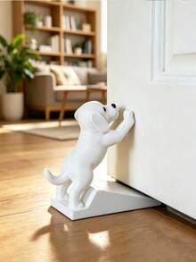 1pc Cute Puppy Door Stopper, 3D Labrador Shaped Door Wedge, Non-Slip Sloped Design Stable Door Support, Prevents Automatic Closing And Finger Pinching, Suitable For Bedroom, Fun Healing Home Decor, Ideal For Rental And Home Practical Decoration - Multicolor - View 9