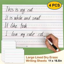 Lachilly 4/10/16PCS Double Sided Math Whiteboard Dry Erase Board For Math Practice Numbers Alphabet Letter Tracing Pad Cursive Handwriting Sheet, Write & Wipe Educational Toy Flashcards, Number Line Fraction Place Value Math Manipulatives Learning Tool - Multicolor - View 22