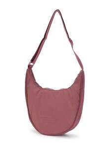 Adidas Unisex Outdoor Sports Casual Bag HB HALF CRECENT Daily Commute Crescent Crossbody Bag KR9047 - Elegant Deep Red - View 1