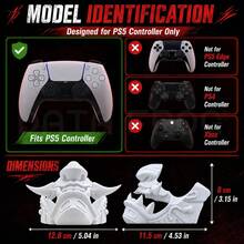 DATA FROG Streamer Setup Controller Mount For PlayStation 5, Cool 3D Display Stand Compatible With PS5 DualSense Controller - View 7
