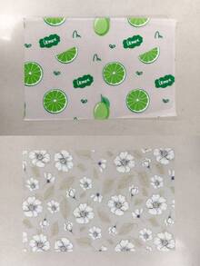4pcs Reusable Thickened Refrigerator Mats - Lemon Pattern, Drawer Liners, Moisture-Proof Mats, Suitable For Refrigerator And Kitchen Decor, Kitchen Essentials/Tools/Supplies/Accessories, Halloween, Christmas, Kitchen Accessories - View 8