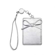 EIGIIS Star Pattern ID Card Holder With Retractable Reel, Vertical Work Commute Office Badge Holder, Unisex Lanyard Wallet - Multicolor - View 8