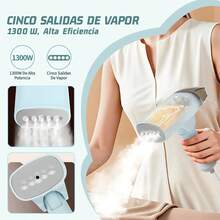 Vanance® Plancha De Portátil Vaporizador 1300w Vertical Y Horizontal Con Plegable Planchar Para Ropa 110v Colgar Planchar Electro Domesticos Plancha De Viaje Y Hogar Color Azul - Azul - Ver 3