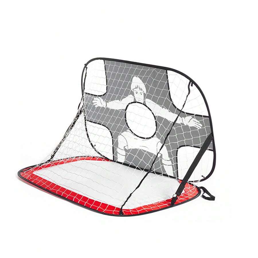 Foldable Kids' Soccer Goal, Target Net For Outdoor Training, Lightweight Frame, Quick Assembly, Perfect For Family Play, Backyard, And Recreational Activities - A - View 1