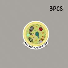 "Meowcrobiology" Sticker- Cute And Whimsical Vinyl Sticker With Cat- Microbe Designs For Laptops, Notebooks, Water Bottles, Study Desks, Cat- Lover Spaces, And Science- Humor Zones| Great For Cat Enthusiasts, Microbiology Fans, Students - Star Film - View 9