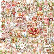 Rustic Sweet Berry Themed Waterproof Sticker Pack 100/200 Sheets Lovely Cartoon Decals For Handcraft Supplies Tablet Embellishment - A-100PCS - View 10