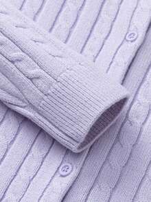 Balabala Girls Cute Soft Knit Sweater Pullover Jumper Casual Versatile Top For Tween Girl Winter Daily Wear - Pink Purple - View 7