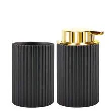 Striped Design Toothbrush Cup Foaming Soap Dispenser, Bathroom Countertop Hand Wash Foaming Dispenser - Multiple Styles - View 11