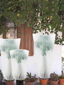 1/5/10pcs Plant Protection Cover Anti-Frost Anti-Insect Tree Cover Non-Woven Fabric Frost Protection Cover 80cm/100cm/120cm - A - View 3