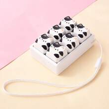 1pc Cat DIY Keyboard Keycap Keychain Accessory, Creative Keycap Pendant Charm, Portable Decorative Key Ring For Backpack, Handbag - Multicolor - View 9