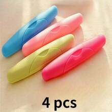 1pc Portable Travel Toothbrush Storage Box, Solid Color Sealed Lid, Waterproof, Dustproof, Leak-Proof Toothbrush Case, Travel Storage Tool - Multiple Styles - View 8