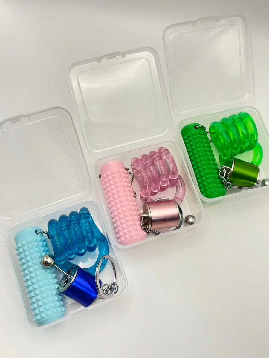 1 Set New Adult Travel Combo Kit, Includes Twist Puzzle, Gear Shifter And Mini Saw, ABS Material, Portable, Suitable For Travel, Office, Gifts