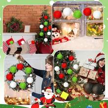 8cm Fluffy Pom Poms, Large Multi-Color Plush Balls, DIY Crafts, Wreaths, Decorative Keychains, Clothing Decoration, 4pcs/Bag - Multicolor - View 10