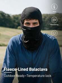 Outdoor Winter Warm Balaclava And Glove Kit,Insulated Full Face Balaclava Hat + Non-Slip Touch Screen Gloves, Wind Resistant Full Face Head Cover, Textured Grip Touchscreen Gloves For Hiking Ski & Motorcycle Riding,Snow Sports & Riding - Multicolor - View 6