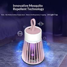 Practical Electric Mosquito Lamp, USB-Rechargeable Mosquito Trap, Silent Operation, Odorless, Protection For Bedroom, Patio And Office, Insect Control Accessory - US A Type Plug(110-127V) - View 3