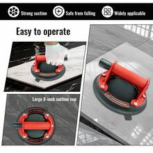 Heavy Duty 8" Vacuum Suction Cup Hand Air Pump Thickened Rubber For Glass Marble Tile Handling - Multicolor - View 3