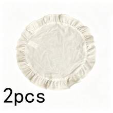 1 pieza/2 piezas/6 piezas Manteles individuales de unicolor francés con borde de volantes, servilletas pequeñas de encaje floral estilo Ins, mantel multiusos para cubrir el polvo - Multicolor - Ver 14