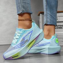 Teenage Comfortable Versatile Shock-Absorbing Technology Competitive Running Shoes Professional Training Student Running Shoes Sports Casual Shoes - Baby Blue - View 4