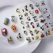 1pc 2026 Popular Fun & Beautiful Snoopy Nail Stickers, Suitable For Anime Collectors, DIY Decoration Stickers, Surprise Gift For Friends And Family For Anime Conventions, Birthday Parties, Back To School, New Year, Halloween, Christmas (Random Style) - Multicolor - View 3