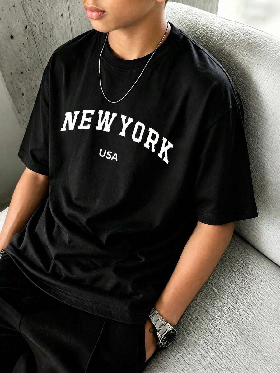 Tween Boys T-Shirts - Black - View 1