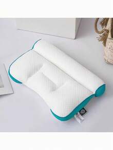 1pc Knitted Neck Support Pillow, Sleep Massage Pillow Core, Home Moisture-Absorbing Breathable Antibacterial Bed Pillow, Suitable For Living Room Bedroom Home Decor - Multicolor - View 8