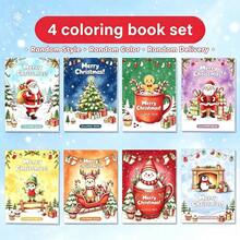 Set Buku Mewarnai Natal Anak-Anak, Buku Aktivitas Liburan, Santa Claus, Manusia Salju, Rusa Kutub, Kue Jahe, Hadiah Natal dan Pengisi Kaos Kaki Natal, Mainan Penghilang Stres Kreatif, Buku Mewarnai Latihan Gambar Tangan yang Menyenangkan, Pilihan Terbaik untuk Hadiah Liburan - MultiWarna - View 8