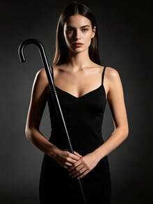 1pc Holiday Party Cosplay Prop Scepter Staff Accessory, Performance Costume Scepter, King Magician Staff, Thick Handle Style (Distressed Craft May Have Slight Imperfections, Normal Phenomenon), Halloween - Multi-color a - View 5