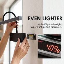SEEDIQ 可充電 LED 壁燈，可調式燈臂，可調光，無線壁燈，藝術品展示聚焦照明，40cm，CRI 90+，無線壁燈裝飾 - B - 查看 9