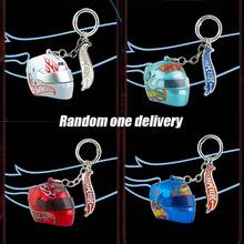 Mattel Hot Wheels(Random Shipment) - Speed Series Helmet Pendant Blind Box 1:48 Total 7 Styles Car Keychain Motorcycle Keychain Metal Keychain Boys Toy F1 Formula One Racing Backpack Charm Motorcycle Enthusiast - Multicolor - View 6