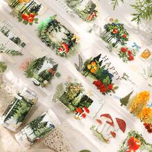 8cm*2m/Roll Forest PET Tape Floral Scenery Tape Decorative Tape For Sticker Scrapbooking Journal Loop200cm - PET Tape - View 3