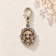 1pc/5pcs Liontin Seri Hati Kupu-kupu Desain Denim Bertatahkan Paduan Logam untuk Wanita, Liontin Manis Kreatif, Gantungan Tas yang Dipersonalisasi, Aksesori Dompet dan Earphone yang Manis - MultiWarna - View 5
