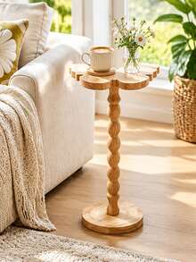 1pc Small Compact Space-Saving Multi-Functional Durable Sturdy High-Quality Wooden Metal Butterfly Pattern Modern Vintage Luxury Side Table/End Table/Coffee Table/Desk, Suitable For Balcony, Entryway, Living Room, Home Office, Study, Dorm, Apartment Decor, Multi-Purpose Practical - Multicolor - View 13