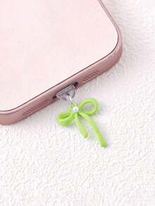 Bow Knot Dust Plug, Rubber Stopper For Charging Port & Data Port, Compatible With Apple & Type-C Phones - Multicolor - View 4